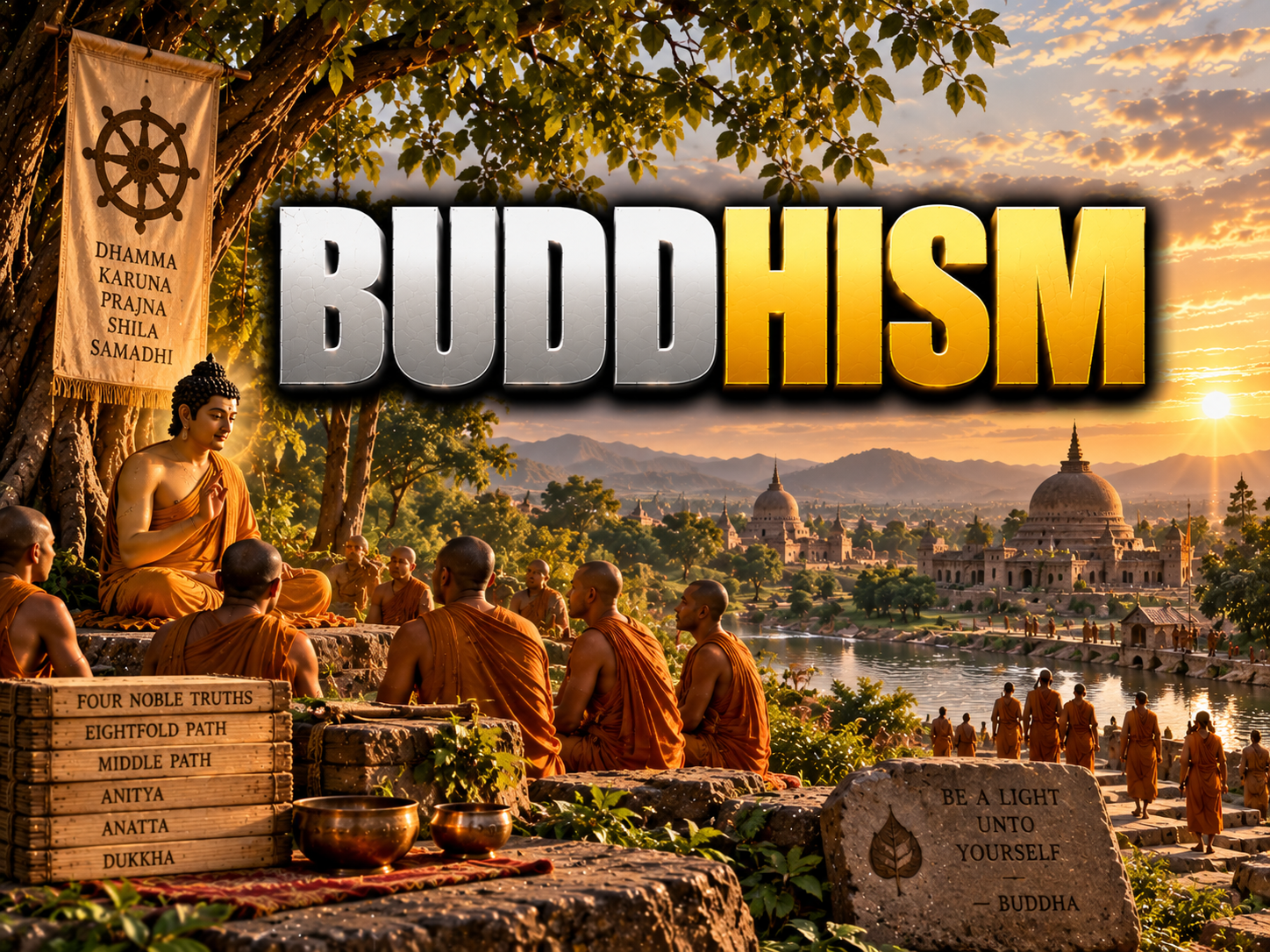 Buddhist Archaeological Sites Map of Ancient India
