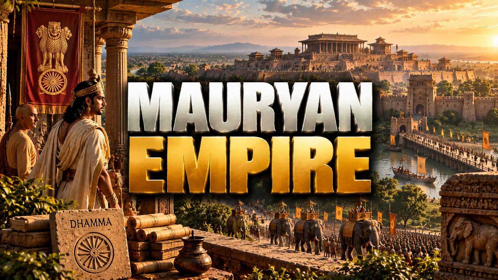 Mauryan Empire Map Ashokan Edicts Administration Arthashastra Diagram