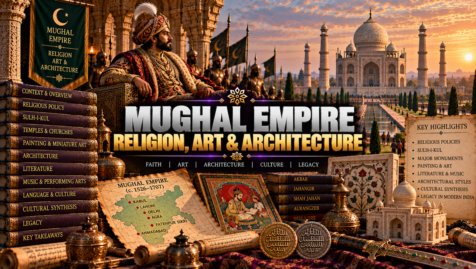 Mughal Empire Culture Header Banner