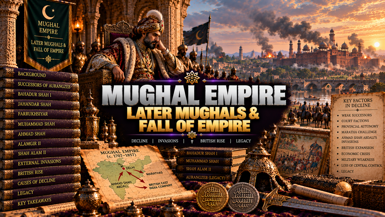 Mughal Empire Decline Header Banner
