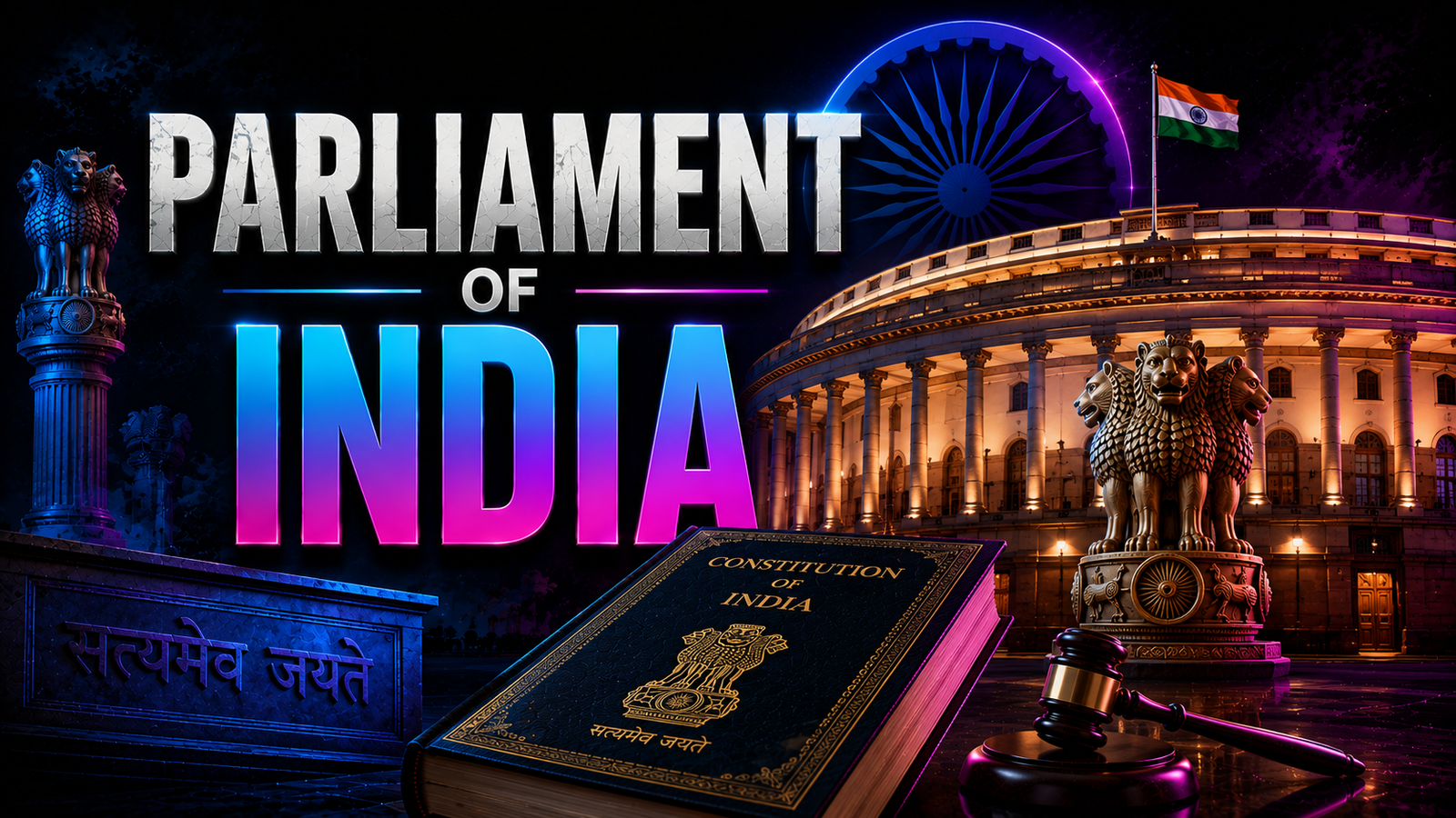 Parliament of India Diagram